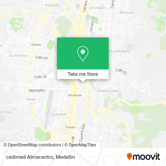 Mapa de cedimed Almacentro