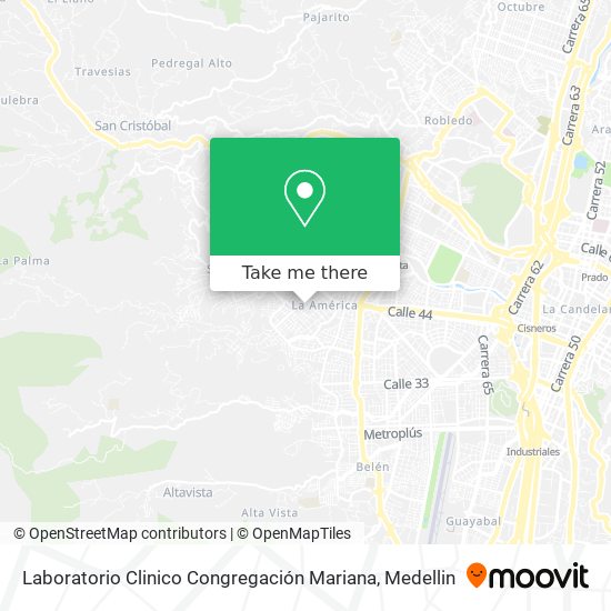 Laboratorio Clinico Congregación Mariana map
