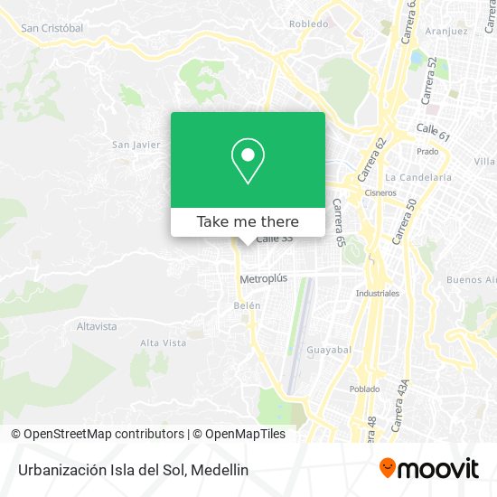 Mapa de Urbanización Isla del Sol
