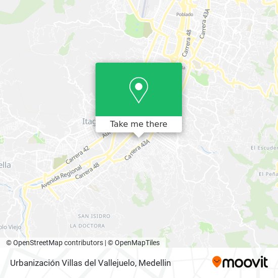 Mapa de Urbanización Villas del Vallejuelo