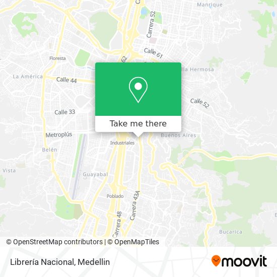 Mapa de Librería Nacional