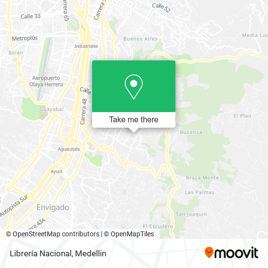 Mapa de Librería Nacional