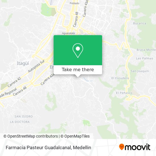 Mapa de Farmacia Pasteur Guadalcanal