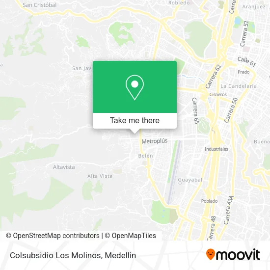 Colsubsidio Los Molinos map