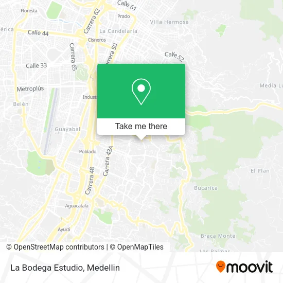 Mapa de La Bodega Estudio