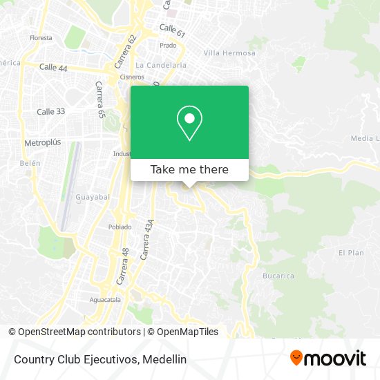 Country Club Ejecutivos map