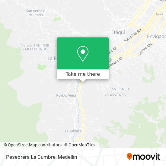 Mapa de Pesebrera La Cumbre