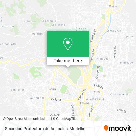 Sociedad Protectora de Animales map