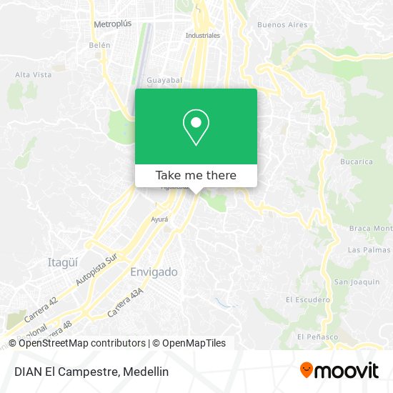Mapa de DIAN El Campestre