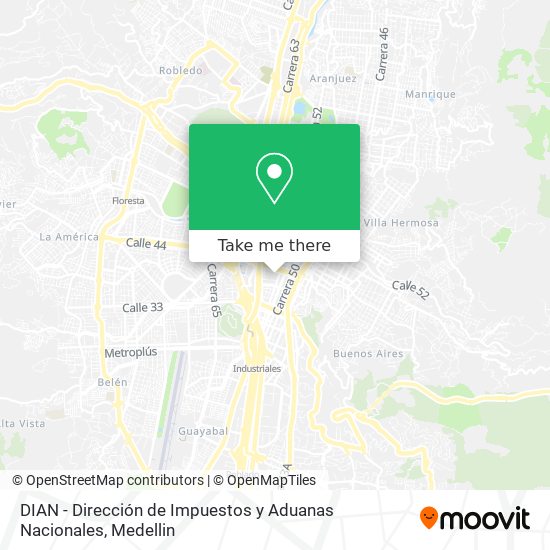 DIAN - Dirección de Impuestos y Aduanas Nacionales map