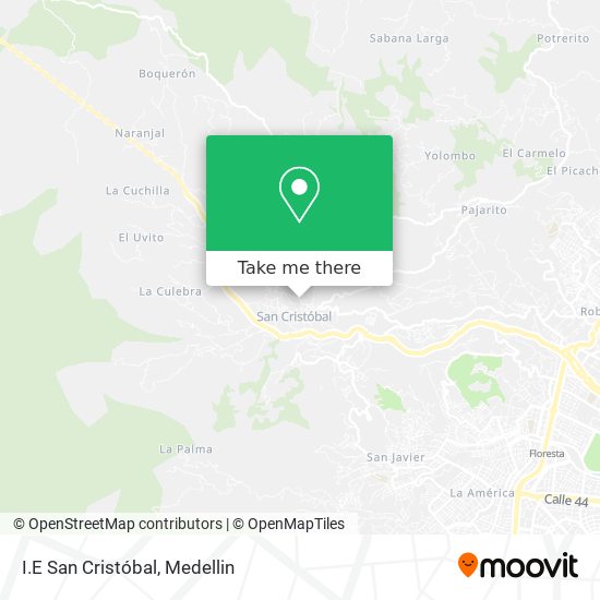 I.E San Cristóbal map