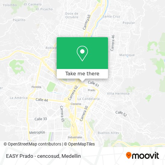 Mapa de EASY Prado - cencosud