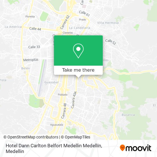 Mapa de Hotel Dann Carlton Belfort Medellin Medellín