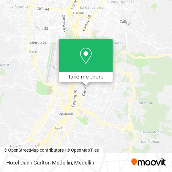 Mapa de Hotel Dann Carlton Medellín