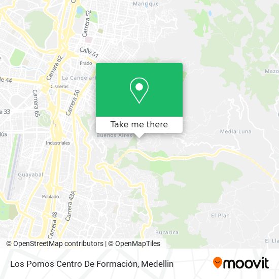 Los Pomos Centro De Formación map