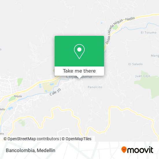 Mapa de Bancolombia