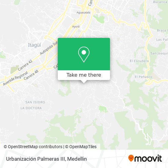 Urbanización Palmeras III map