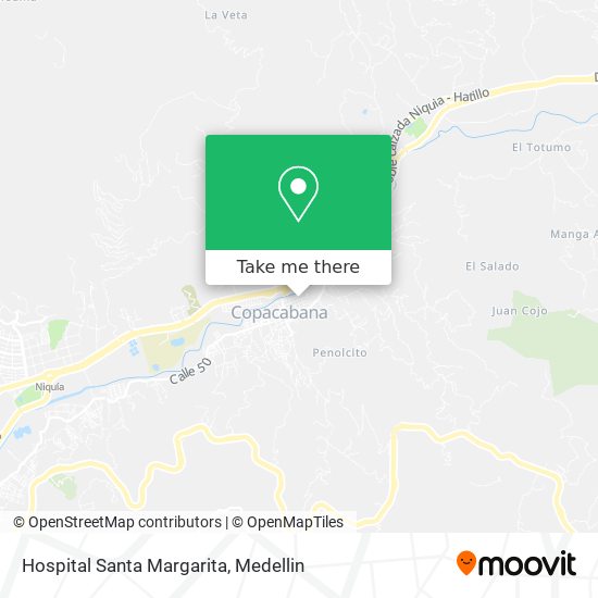 Hospital Santa Margarita map