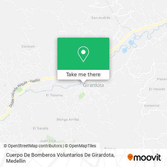 Cuerpo De Bomberos Voluntarios De Girardota map