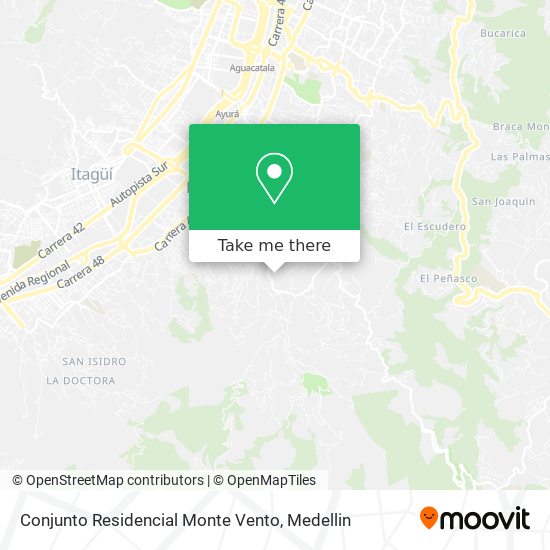 Mapa de Conjunto Residencial Monte Vento