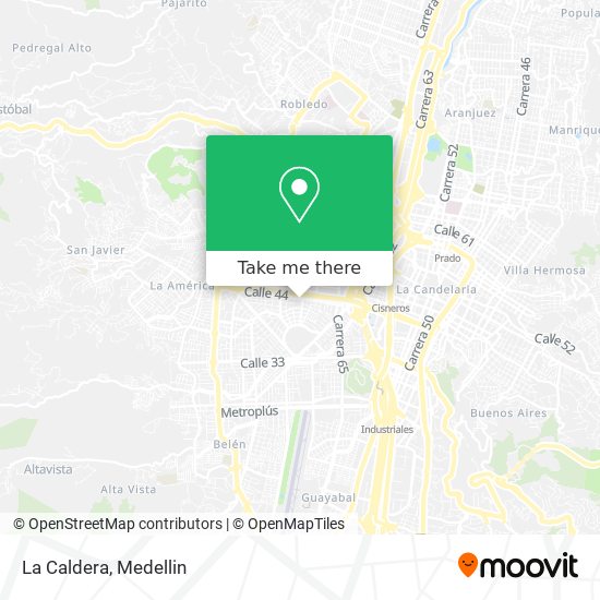 Mapa de La Caldera