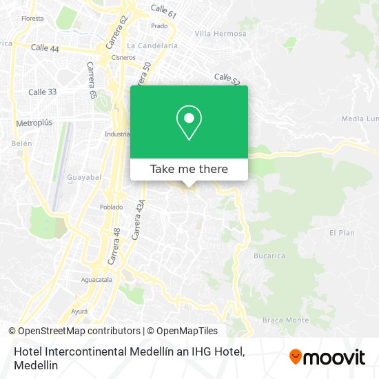 Hotel Intercontinental Medellín an IHG Hotel map