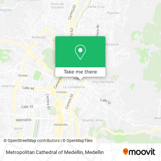 Metropolitan Cathedral of Medellín map