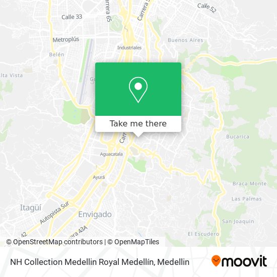 Mapa de NH Collection Medellin Royal Medellín