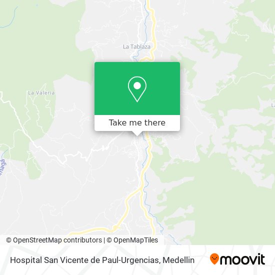 Mapa de Hospital San Vicente de Paul-Urgencias