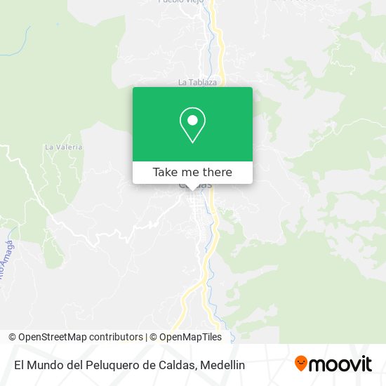 Mapa de El Mundo del Peluquero de Caldas