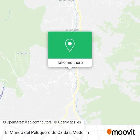 El Mundo del Peluquero de Caldas map