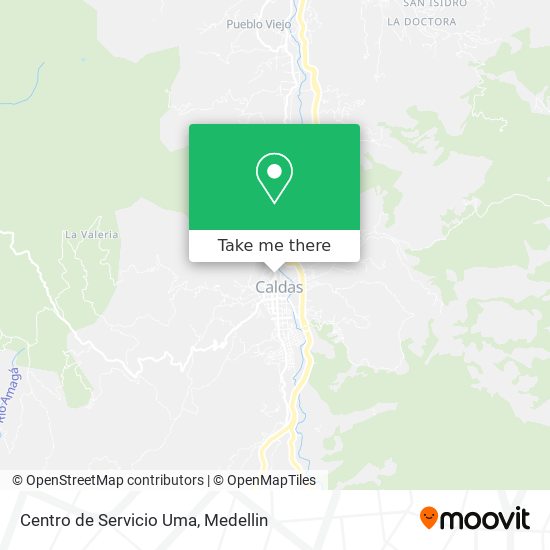 Centro de Servicio Uma map