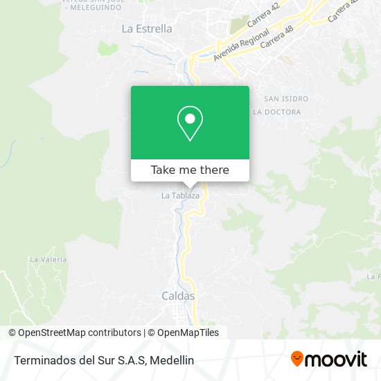 Mapa de Terminados del Sur S.A.S