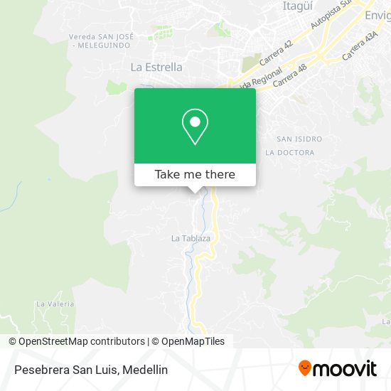 Pesebrera San Luis map