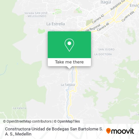 Constructora-Unidad de Bodegas San Bartolome S. A. S. map