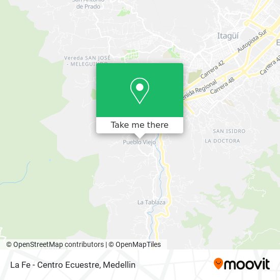 Mapa de La Fe - Centro Ecuestre