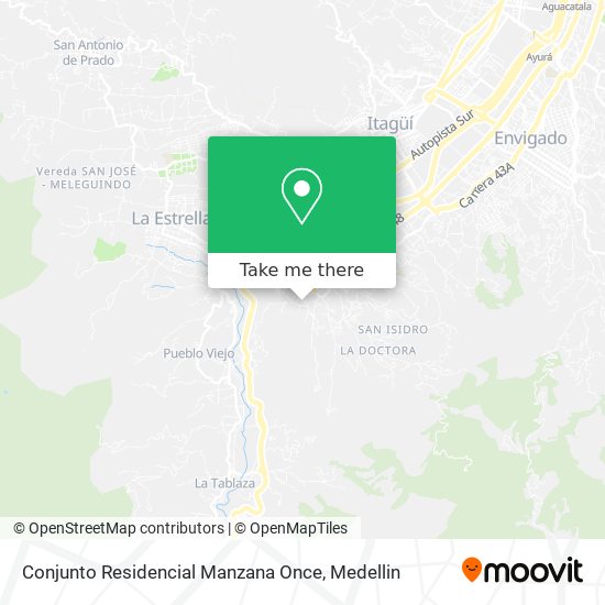 Conjunto Residencial Manzana Once map