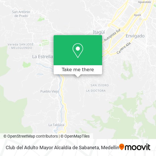 Club del Adulto Mayor Alcaldía de Sabaneta map