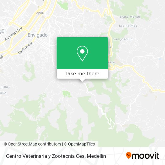 Mapa de Centro Veterinaria y Zootecnia Ces