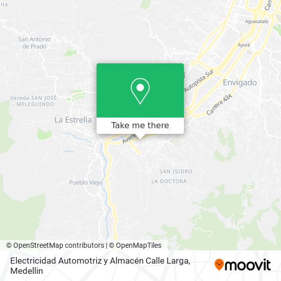 Mapa de Electricidad Automotriz y Almacén Calle Larga