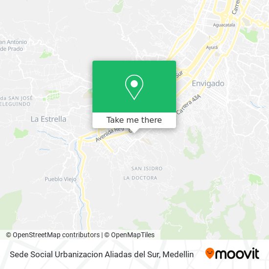 Sede Social Urbanizacion Aliadas del Sur map