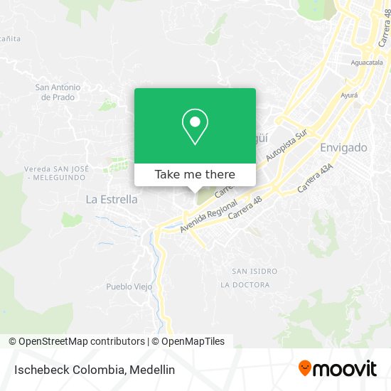 Ischebeck Colombia map