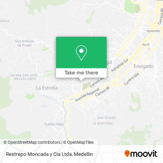 Restrepo Moncada y Cia Ltda map