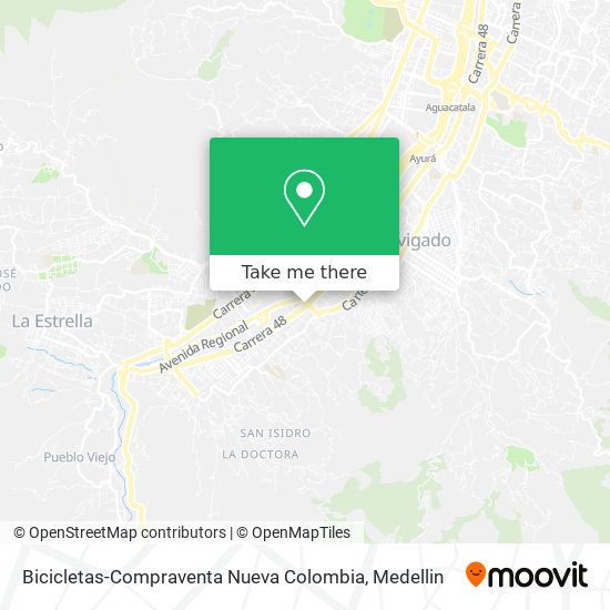 Bicicletas-Compraventa Nueva Colombia map