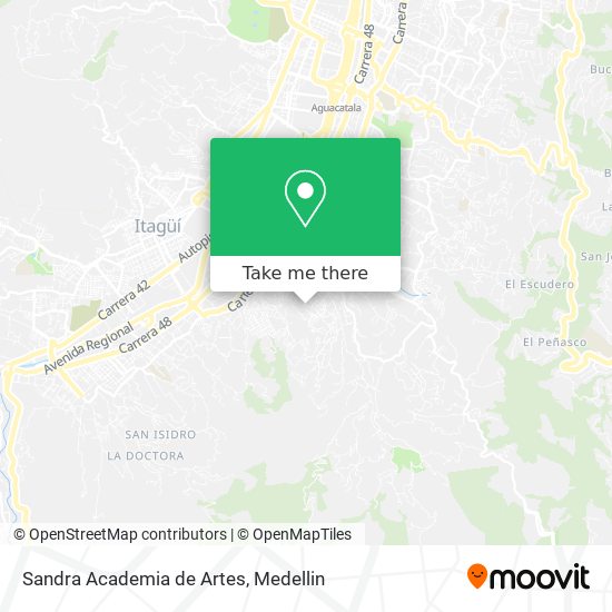 Mapa de Sandra Academia de Artes