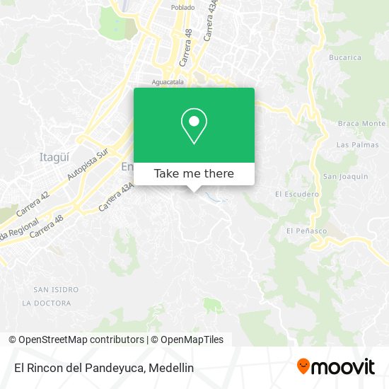 Mapa de El Rincon del Pandeyuca