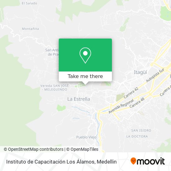 Mapa de Instituto de Capacitación Los Álamos