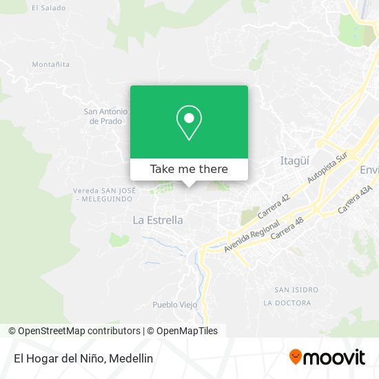 El Hogar del Niño map