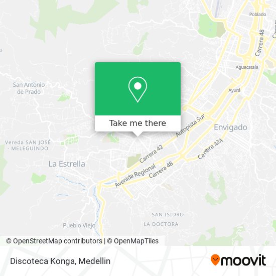 Mapa de Discoteca Konga