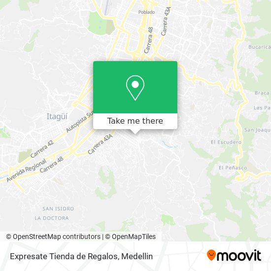 Mapa de Expresate Tienda de Regalos